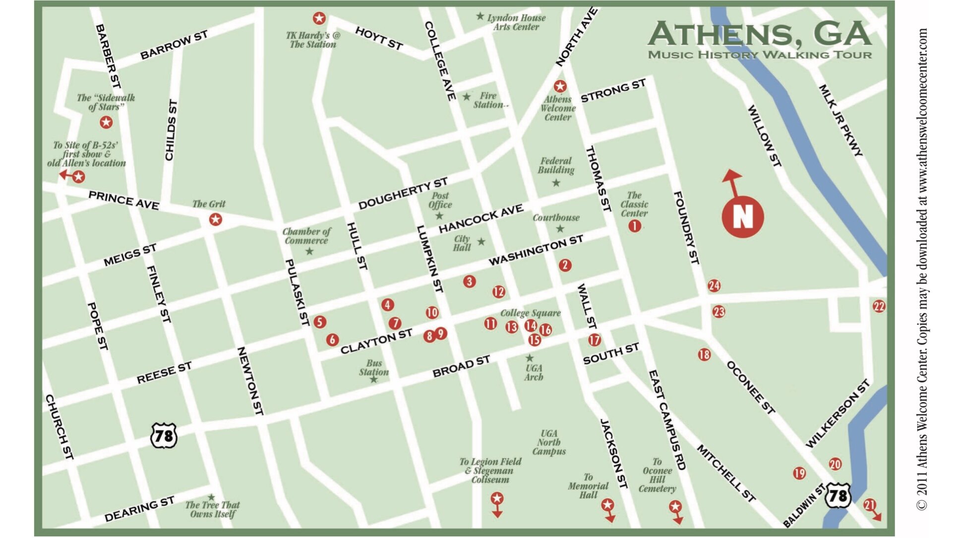 Our local guides make all the difference. Athens Music History Self Guided Tour Historic Athens Welcome Center