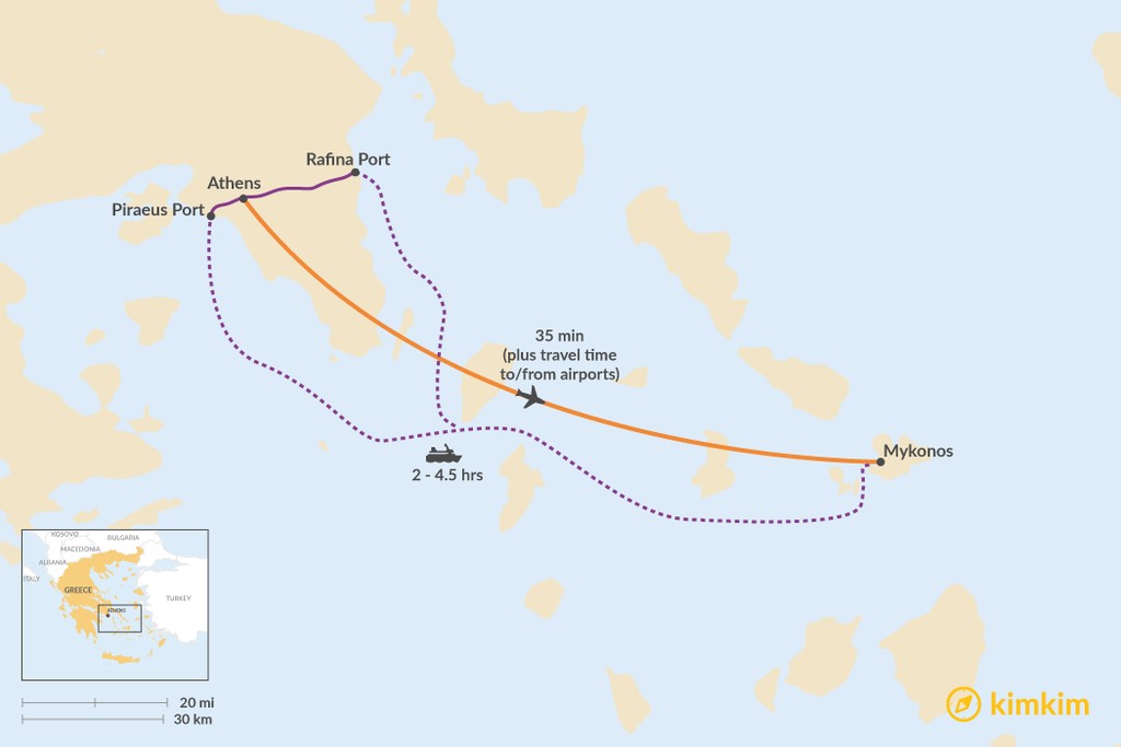 18+ Athens Mykonos Air Tickets&nbsp;Package