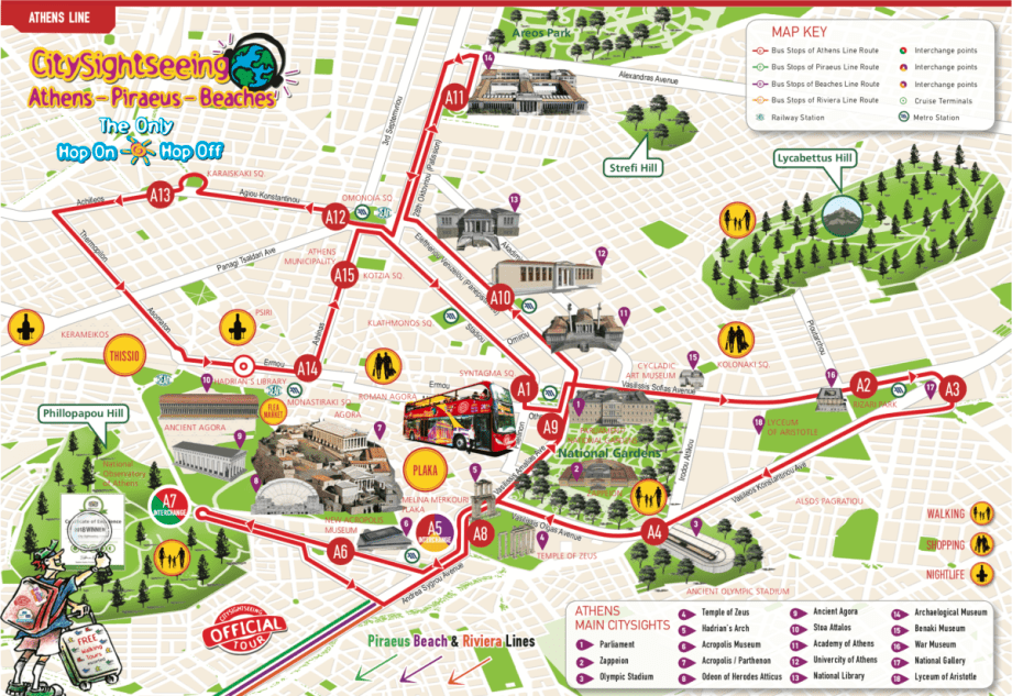 Hop On Hop Off Athens Greece