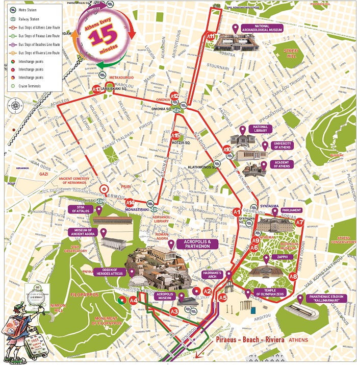 Best Athens Open Tour Route Map&nbsp;Package