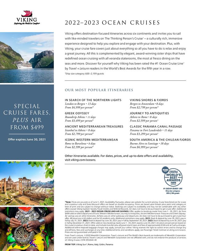 Amazing Viking Cruise Athens To Barcelona Package