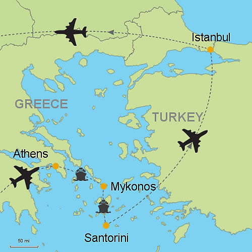 40+ Athens To Mykonos Map&nbsp;Package